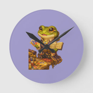 Kingdom Designer Frog Character Round Clock