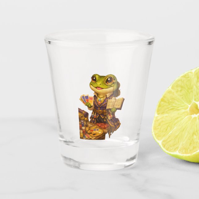 Kingdom Designer Frog Character Shot Glass (Front)