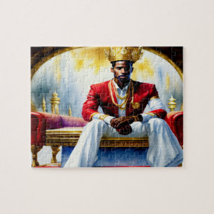 Kingdom Man Black Christian Art Puzzle