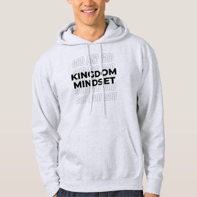 Kingdom Mindset Bold Words Hoodie (Front)