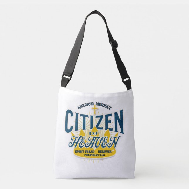 Kingdom mindset crossbody bag (Front)