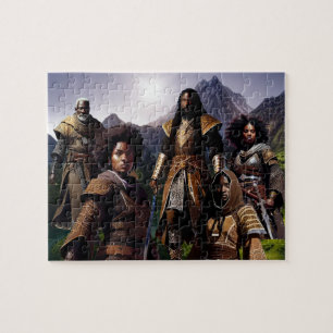 Kingdom of Arthe Cover Art - Warriors Jigsaw Puzzle