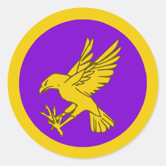 Kingdom of Calontir Populace Badge Classic Round Sticker (Front)