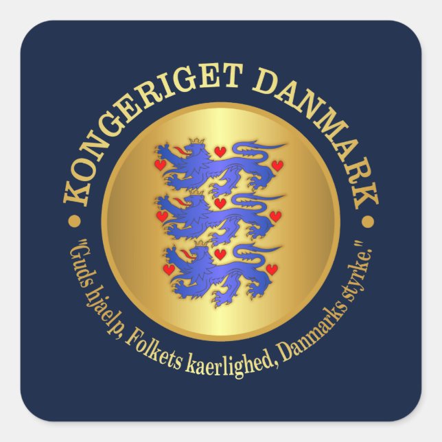 Kingdom of Denmark Square Sticker (Front)