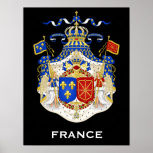Kingdom of France Coat of Arms Poster