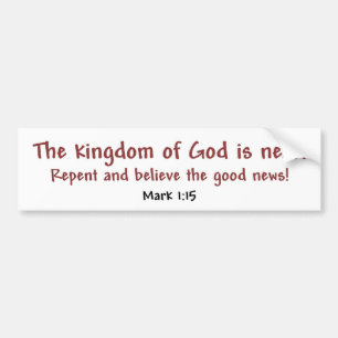 Kingdom of God (white) Bumper Sticker