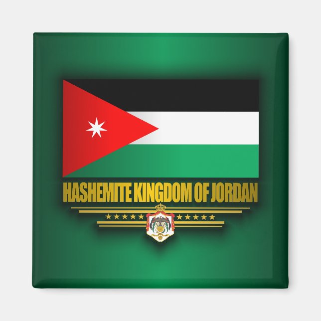 Kingdom of Jordan Flag Magnet (Front)