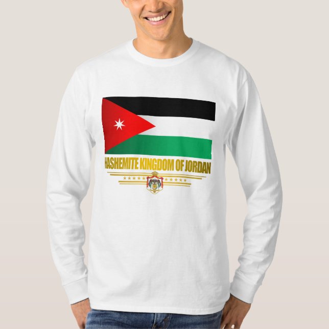 Kingdom of Jordan Flag T-Shirt (Front)