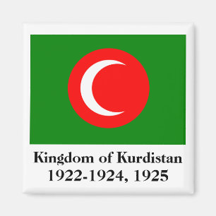 Kingdom of Kurdistan Flag (1922-1924, 1925) Magnet