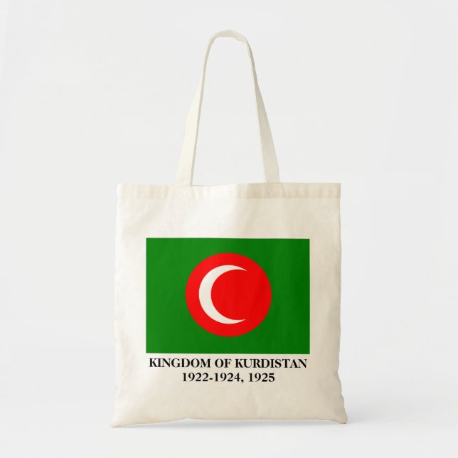 Kingdom of Kurdistan Flag (1922-1924, 1925) Tote Bag (Front)