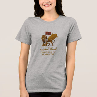 "Kingdom of Morocco Pride T-Shirt | المملكة المغرب Tri-Blend Shirt