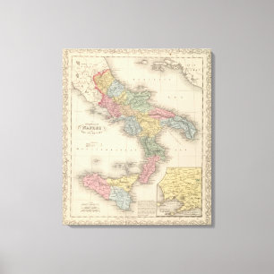 Kingdom of Naples or the Two Sicilies Canvas Print