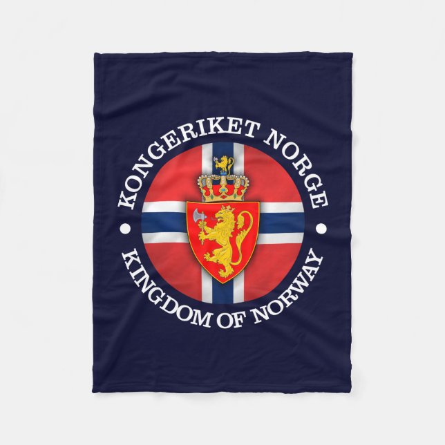 Kingdom of Norway Fleece Blanket (Front)