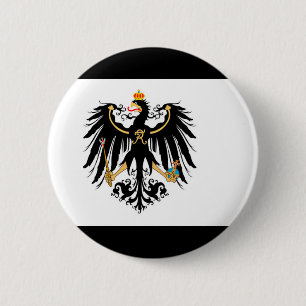Kingdom of Prussia national flag 6 Cm Round Badge