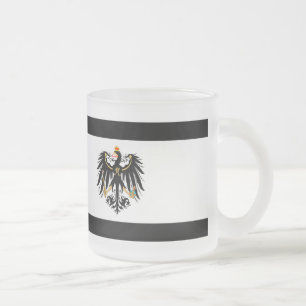 Kingdom of Prussia national flag Frosted Glass Coffee Mug