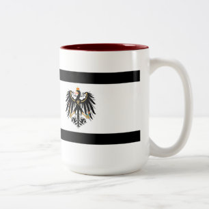 Kingdom of Prussia national flag Two-Tone Coffee Mug