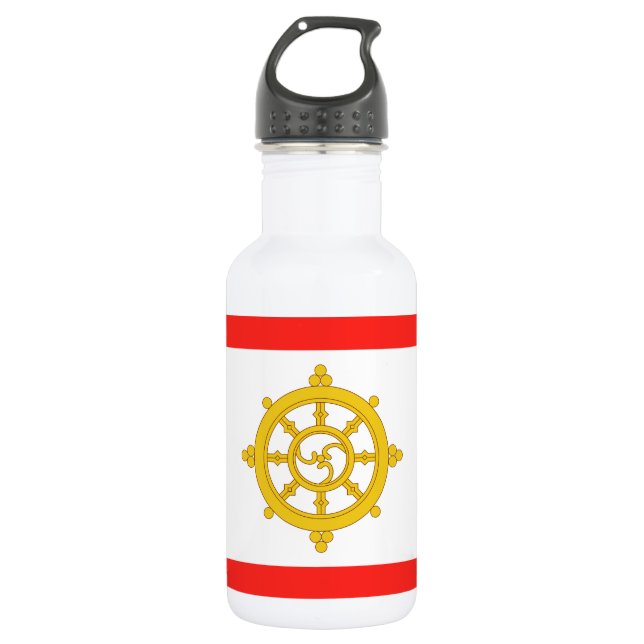 Kingdom of Sikkim Flag 532 Ml Water Bottle (Front)