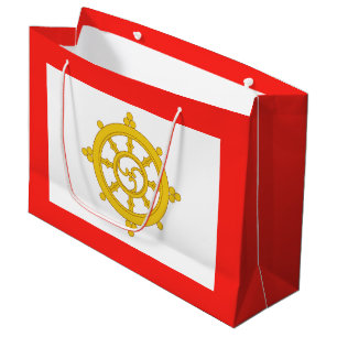 Kingdom of Sikkim Flag Large Gift Bag