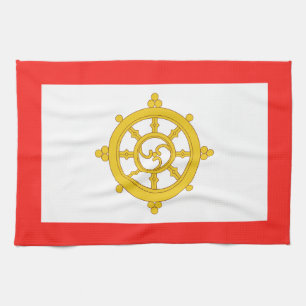 Kingdom of Sikkim Flag Tea Towel
