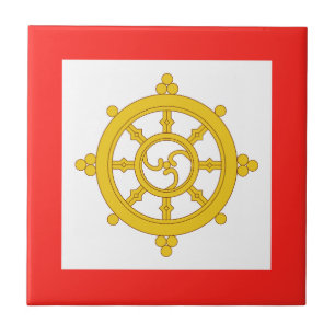 Kingdom of Sikkim Flag Tile