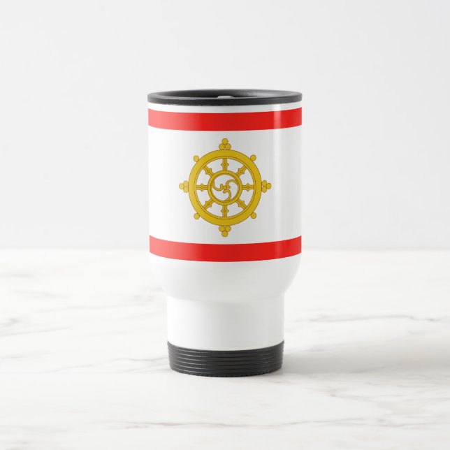 Kingdom of Sikkim Flag Travel Mug (Center)