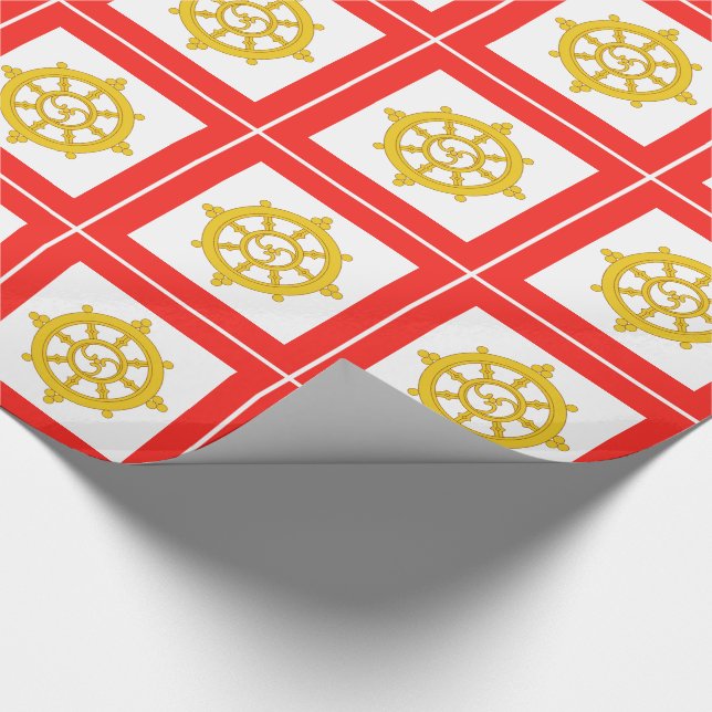 Kingdom of Sikkim Flag Wrapping Paper (Corner)