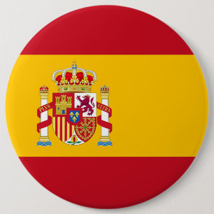 Kingdom of Spain flag 6 Cm Round Badge