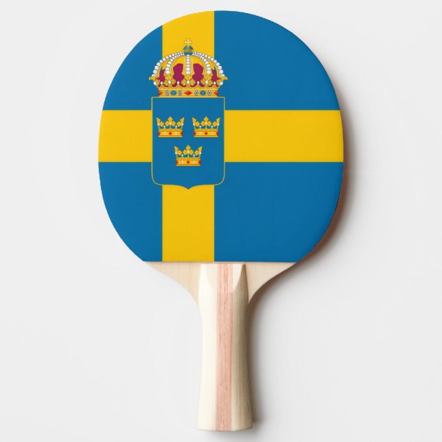 Kingdom Of Sweden Ping Pong Paddle! Paddle (Front)