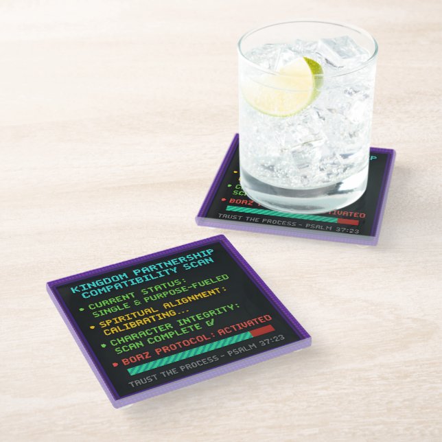 Kingdom Partnership Compatibility Scan Coaster (Angled)