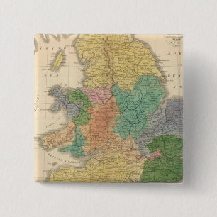 Kingdoms of the Anglo Saxons 15 Cm Square Badge