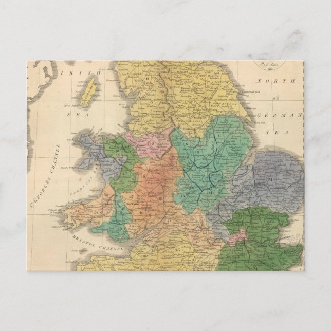 Kingdoms of the Anglo Saxons Postcard (Front)