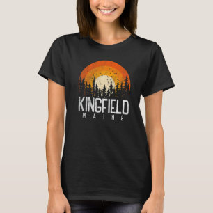 Kingfield Maine ME  Retro Vintage 70s 80s 90s T-Shirt