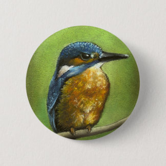 Kingfisher 6 Cm Round Badge