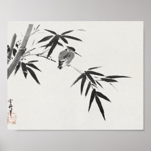 Kingfisher and Bamboo (19th century) Poster