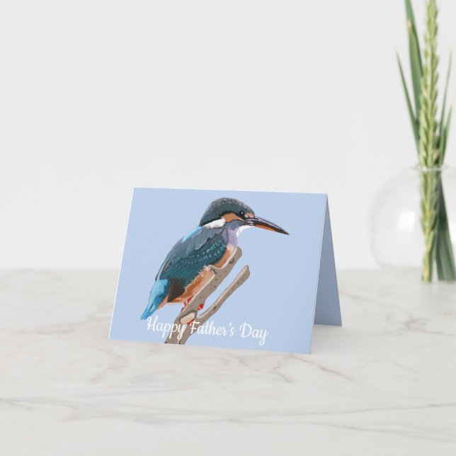 Kingfisher and Willow editable Father’s Day Card (Front)
