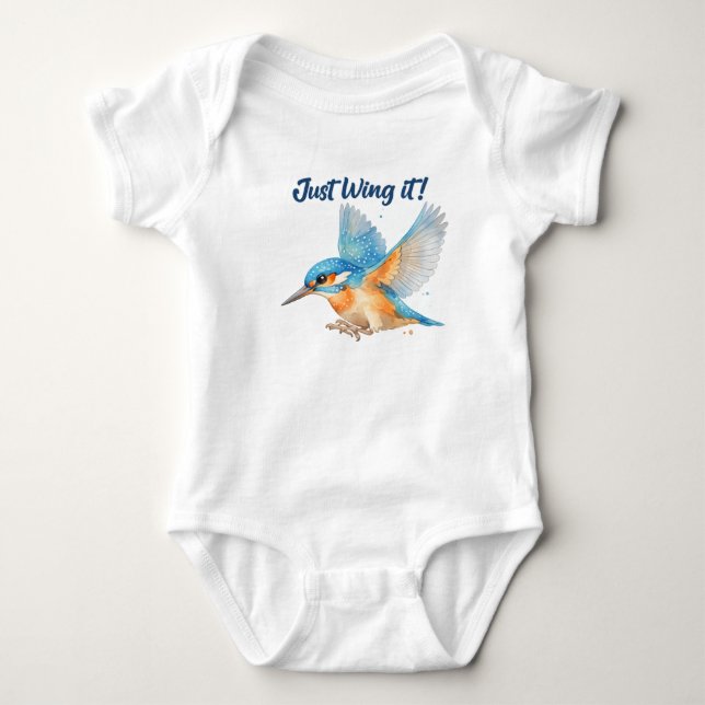 Kingfisher Baby Bodysuit (Front)