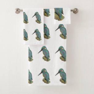 Kingfisher bath towel set