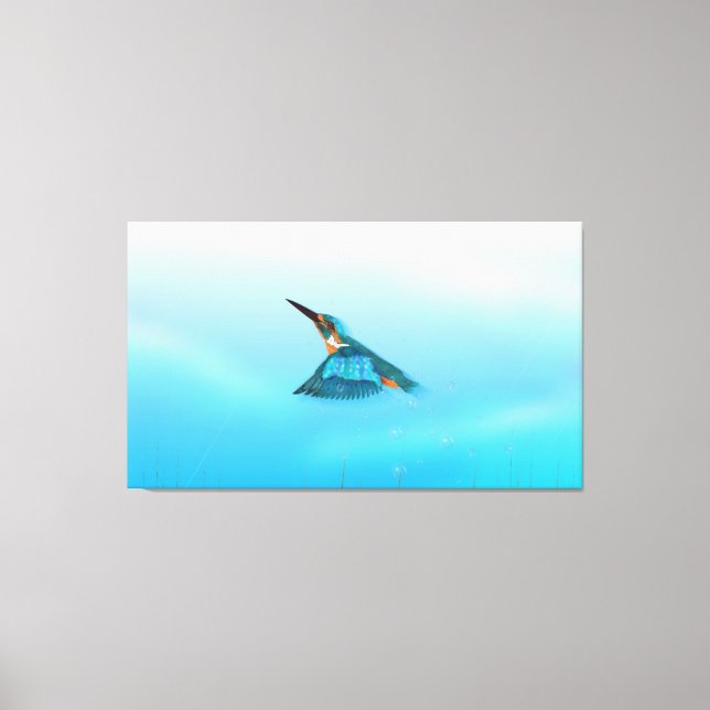 kingfisher Bird Canvas Print (Front)