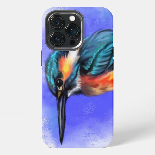 Kingfisher Bird iPhone Case (Back)