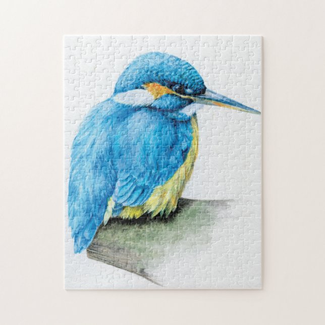 Kingfisher bird jigsaw puzzle (Vertical)