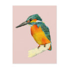 Kingfisher Bird Watercolor Painting