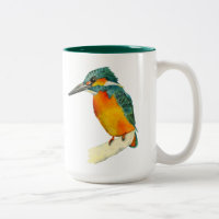 Kingfisher Bird Watercolor Painting