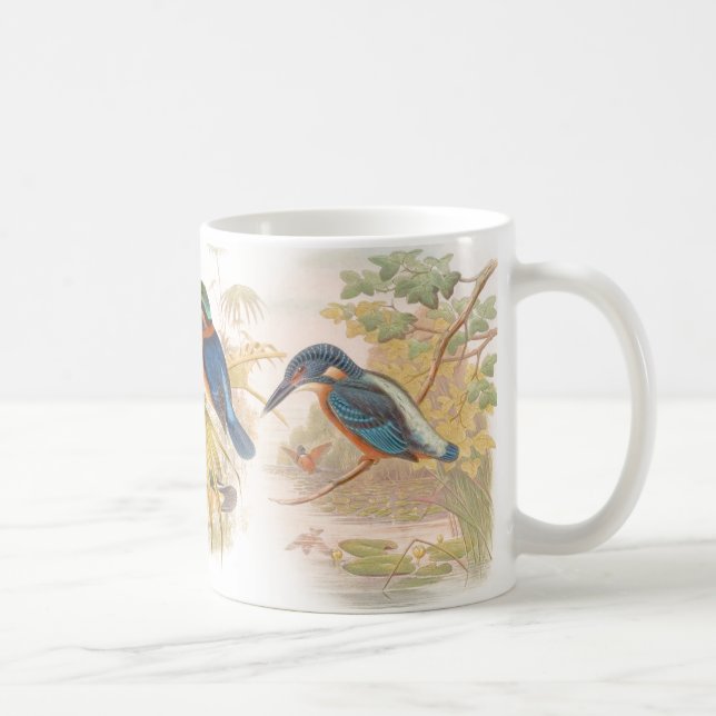 Kingfisher Birds Wildlife Pond Animals Mug (Right)