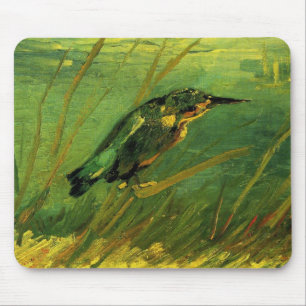 Kingfisher by Vincent van Gogh, Vintage Fine Art Mouse Mat