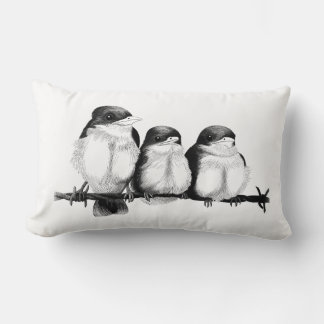 Kingfisher Chicks Lumbar Cushion