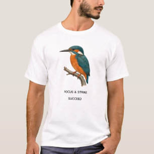 Kingfisher Coffee Mug - Vintage Bird Botanical Mug T-Shirt