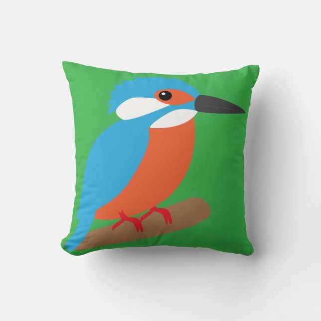 Kingfisher Cushion (Front)