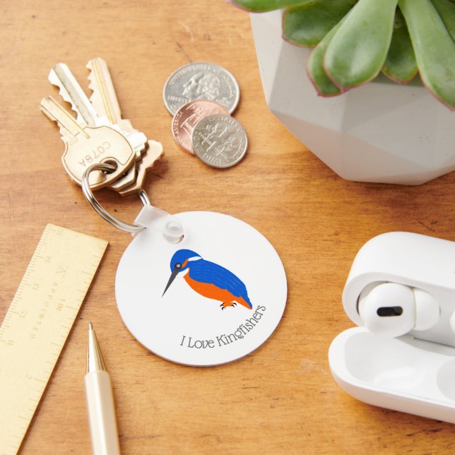 Kingfisher Design Key Ring (Desk)