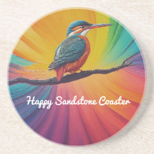 Kingfisher Happy Sandstone  Coaster
