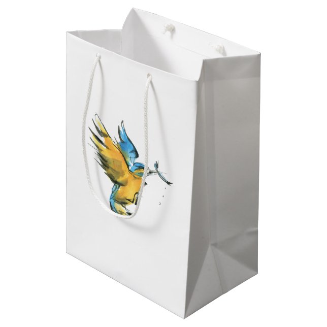 Kingfisher Medium Gift Bag (Front Angled)